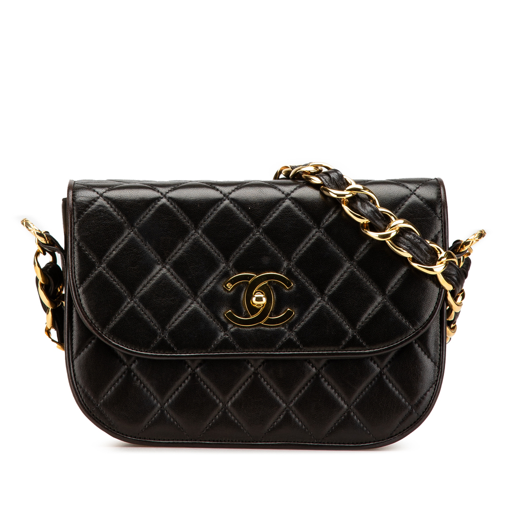 Pre-Loved Chanel CC Quilted Lambskin Chain Flap